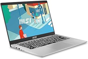 MSI Modern 14 C13M-426XES - Ordenador portátil Ultraligero 14" FHD (Raptor Lake i7-1355U, 16 RAM, 1TB SSD, Iris Xe Graphics, Sin Sistema operativo) Urban Silver - Teclado QWERTY español