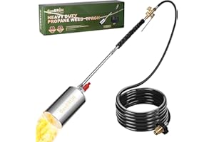 GasBRUH Propane Torch Weed Burner Kit, 450,000 BTU High Output Propane Torch with Igniter, Propane Weed Torch with 10FT Hose,Blow Torch for Weeds, Roofing Asphalt Ice Snow