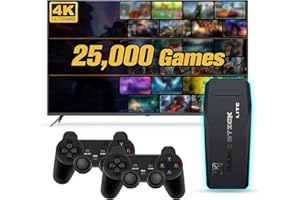 GAMENOTE Retro Tv Video Games Console: 4K Retro Video Games Console USB Plug in TV with 64G Card - Plug & Play Retro Game Console with Dual Wireless Controllers, 20000+ Classic Games……
