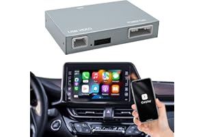 Adapter CARabc łączy się bezprzewodowo z CarPlay i Android Auto i jest kompatybilny z modelami Toyota Entune 2.0 2014-2019, takimi jak CH-R, Tundra, RAV4 i Corolla.