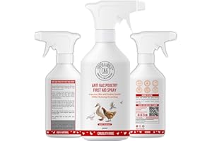 C&G PETS Poultry First Aid Spray 500ml By Cooper And Gracie | Antiseptic Spray For Wounds | Improves Skin And Feather Health & Reduces Scratching | Alternate To Iodine Spray & Purple Spray For Chickens