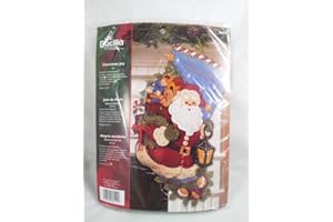 Bucilla calcetín de Navidad Joy (con Kit de aplicación de fieltro