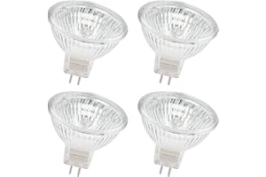 EKSAVE MR16 Halogen Bulbs 12V 50W GU5.3 Bi-Pin Base Spotlight Dimmable Warm White 2700K（4 Pcs）