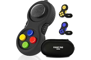 PILPOC Fidget Pad - Fidget Controller Toy for Highly Increased Focus, Reduced Stress, Anxiety, ADHD Clicker, Fidget Clicker, Controller Fidget Toy, Fidget Remote Control, Kids Toy Controller Sensory