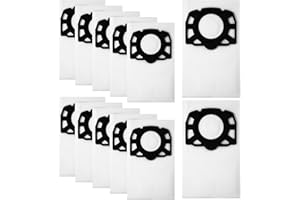 LCXCXY 12 Stück staubsaugerbeutel für Kärcher WD4 WD5 WD6 WD5 P WD6 P MV4 MV5 MV6, für KFI 487, Nass Trockensauger Beutel für 2.863-006.0, Für Ersatz Kärcher Staubsaugerbeutel