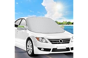 Protege Pare Brise Givre Hiver Magnétique, Protection Pare Brise Gel Voiture Couverture Pare Brise Voiture SUV Universelle, Bache Pare Brise Anti Givre Voiture Anti Neige Gel Soleil Grele, 156 x 126cm
