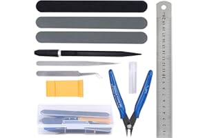 HSEAMALL 11 Pièces Outils de Modélisme Gundam Modèle Outils Kit Maquette Construction Modèle de Base Réparation et Fixation Hobby Building Craft Set