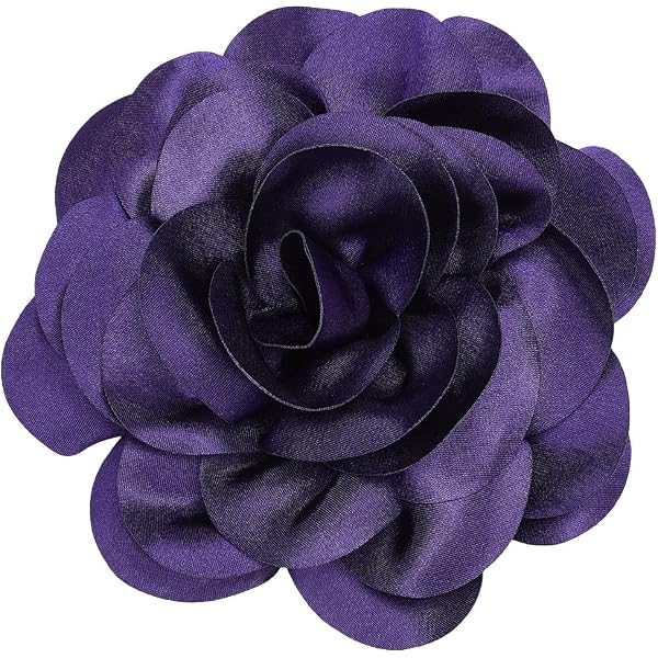 Broche Ancienne En Forme De Clé Avec Strass Violet - Métal Argenté, Pierre, Occasion