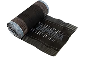 DAPRONA 5m Bande de Faîtage Alu Super Vent 390mm Anthracite RAL 7021, Colle Butyle