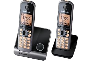 Panasonic KX-TG6712UE1 Cordles Phone, Black