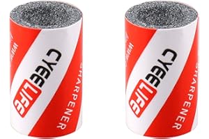 CyeeLife Lot de 2 pierres à aiguiser pour fléchettes - Pointes en métal - Aiguiseurs pour fléchettes en acier