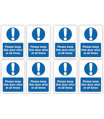 PLEASE KEEP THIS DOOR CLOSED AT ALL TIMES SIGNAGE PVC TYPE WATERPROOF AND NON-FADING | PH