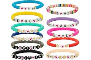 Mayting Set di 11 Braccialetti dell'amicizia Toylor Eras per Sweet Minight Evermare Ispirati al 89 Braccialetti Rossi Repution Tour