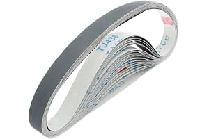 Lot med 20 slipband 25 x 762 mm korn 400/600/800/1000 för metall, trä, glas, gummi, plast, sten, bil