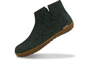 GLERUPS DK GLERUPS Damen und Herren Indoor und Outdoor Hausschuhe mit Gummisohle | Bequeme Slipper-Stiefel für Damen und Herren | Kuschelige Herren und Damen Stiefelpantoffeln