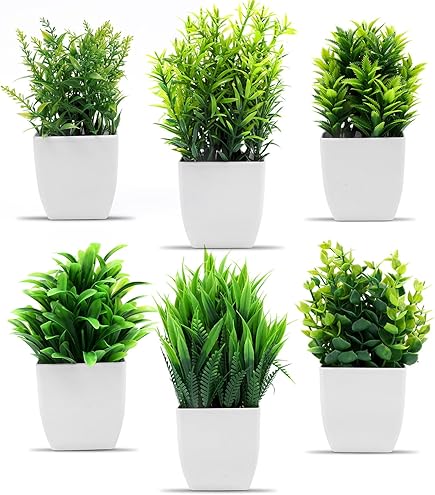 3 Piante Artificiali Carine HEYO-YEPY - Decorazione Scrivania Ufficio E Casa