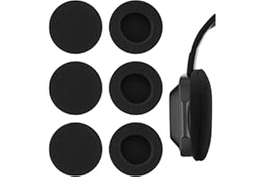 DNDGDLUA 6 cuscinetto auricolari in schiuma da 55 mm di ricambio, tappi auricolario neri per diverse cuffie