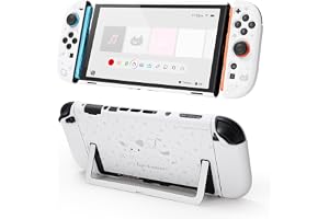 GeekShare Slim Protective Case Compatible with Switch 2 (2025), Anti-Scratche and Shock-Absorption Dockable Hard Shell for Switch 2 Game Console - Star Angel Cat