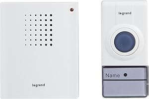 Legrand 094250 Set de sonnette sans fil, blanc, 50 m