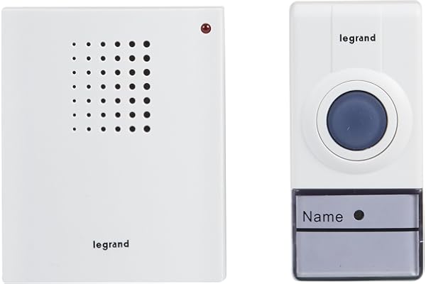 Legrand 094250 Set de sonnette sans fil, blanc, 50 m