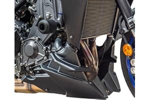 Lorababer Protezione motore moto Belly Pan Spoiler Carenatura inferiore adatta per MT09 MT 09 MT-09 SP 2021 2022 2023 Kit pannello telaio carrozzeria Protezione (Nero opaco)