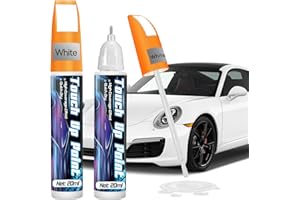 prowithlin Stylo Retouche Peinture Carrosserie, Paquet de 2 - Solution Rapide pour Carrosserie, Peinture Voiture Carrosserie & Jante Alu (2 lots, Blanc)