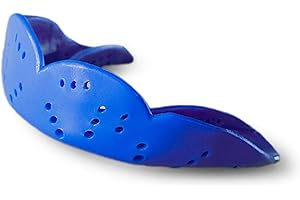 SISU Aero Large Mouthguard, Royal Blue - 2.0mm Thin - Custom-Molded Fit - Slim Design - Remoldable Up to 20 Times - for Team Sports - Non Toxic