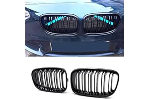 YIUBCZOQI F20 F21 Frontal Riñones De Radiador para BMW Serie 1 F20 F21 Parrilla Negro Brillante Doble 2011 2012 2013 2014