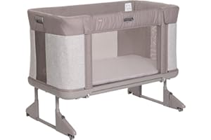 Chicco Next2Me Forever, Culla Neonato Fianco Letto 3in1, Culla che Diventa Lettino Montessori, Fino a 4 Anni (22 Kg), Altezza Regolabile, Buona Circolazione dell'Aria, 4 Ruote, Materasso incluso