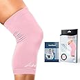 Doctor Developed Ladies Pink Thin Knee Brace/Knee Compression Sleeve/Knee Support for Women or Men and Doctor Written Handbook - GUARANTEED relief for Joint disease (Pink, XXL)