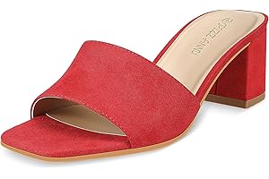 PIZZ ANNU Sandales Femme Été Confortable Talons Hauts Chic Mode Mules Femme Bout Ouvert Chaussures Femme Ete EU 36-42