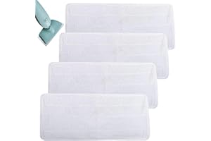 HSLXBY 4 sztuki zapasowych poszewek na myjki parowe, ściereczki do czyszczenia pary, wielokrotnego użytku, do czyszczenia pary, nadaje się do prania, kompatybilne z Vileda Steam XXL