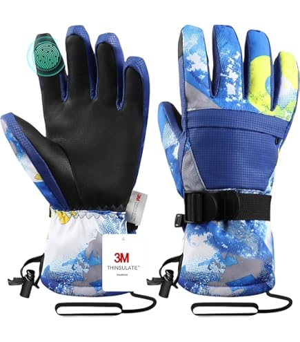 Origem Waterdichte Skihandschoenen Winter Thermische voor kinderen, 3M Sneeuwhandschoenen Jongens Meisjes met 5-vinger Touchscreen Reflecterend Antislip van 4-14jaar Snowboarden Skiën Wandelen Origem Waterdichte Skihandschoenen Winter Thermische voor kinderen, 3M Sneeuwhandschoenen Jongens Meisjes met 5-vinger Touchscreen Reflecterend Antislip van 4-14jaar Snowboarden Skiën Wandelen