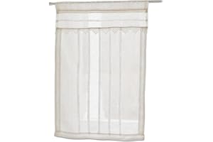 Loberon Tende per finestre Chailly, lino, cotone, L/A ca. 45/70 cm, crema