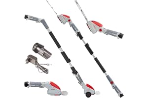 IKRA cisaille à Gazon & Taille-buissons télescopique sans Fil IGBS 1210 F avec Batterie & Chargeur, Lames « Made in Germany »