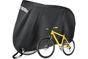 Favoto Custodia Bici Telo Copribici Copertura Biciclette da Esterno 210D Coperta Impermeabile Resistente a Polveri/Pioggia/Neve/UV, può Coprire 2 Biciclette con Sacchetto per Il Trasporto