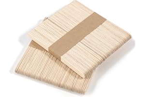 LEFUTE Lolly Pop Stick, 100 Pieces Wooden Sticks Lollipop Sticks for Crafts Lolly Sticks Sturdy Wood Craft Sticks Ice Cream Sticks