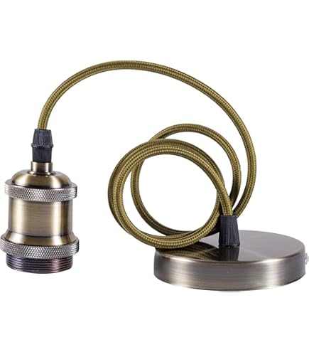 Art Deco Emporium CUT 2 ORDER Length Vintage Styled British Clean Linen Effect Coloured Cloth Covered Braided Twist Flex Electric Cable 3 Core Electrical Wire 6amp Lighting Lead 0 75mm 1096525739 - View #3