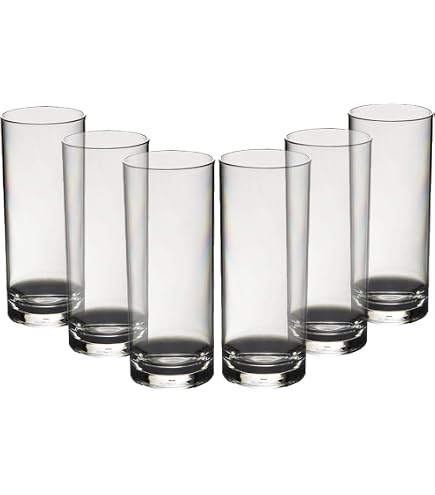 Roltex Juego De 4 Copas De Vino Apilables De Policarbonato 220 Ml - Irrompibles, Reutilizables, Aptas Lavavajillas, Para Exterior