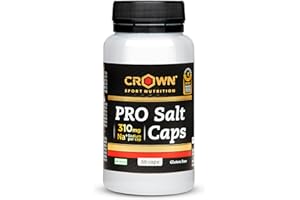 Crown Sport Nutrition Pro Salt Caps 310mg/cápsula | 60 cápsulas | Vegano, sin alérgenos | Sales orgánicas altamente asimilables | Certificado antidoping Informed-Sport