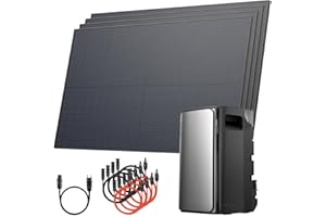 Solarway® 2000 Wp / 800 W Balcony Power Station with 1.9 kWh Memory Complete Socket - 1.9 kWh EcoFlow Stream Ultra - Solar System Complete Set - 500 W Solar Modules & EcoFlow Storage & Accessories