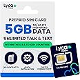 JZN Market USA Prepaid SIM Card 5GB Data 5G/4G LTE High-Speed Internet Unlimited Calls & Texts No Contract 90 Day Plan SIM Cards Pay as you go 3-in-1 Multi SIM