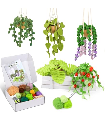 Mayboos Nadelfilz-Set 40 Farben – Starter-Set Mit Wolle, Filznadeln, Werkzeug & Anleitung