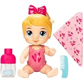 Baby Alive Şampuanla ve Sarıl Harper Hugs Sarı Sa&ccedil;lı Oyuncak Bebek 28 cm Suda Oynanabilir Oyuncak Bebek Oyun Seti, 3 Yaş ve &Uuml;