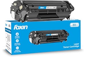 FOXIN FTC 88A/CC388A Black Laser Toner Cartridge Compatible for HP Laserjet Printer M1136, MFP, P1007, P1106, P1108, P1008, M1213nf, MFP, M126nw MFP, M1218nfs, M128fw MFP, M128fn , MFP, M226DW, M226DN