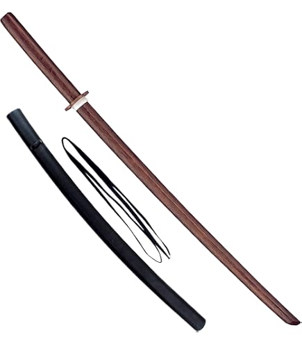 Playwell Bokken Arts Martiaux Adulte En Bois Chêne Noir - Sabre D'Entraînement Iaido 101.6 Cm