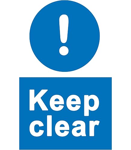 Schild 'Fire Escape Keep Clear' – Selbstklebend, 150x200mm, Für Fluchtwege & Notausgänge
