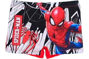 Marvel Spider Man Bañador para Niño, Shorts de Baño Bañador Infantil de Verano, Tallas 3 a 8 Años