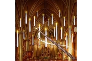MOZC Bougie Flottante, 20PCS Bougies Magiques à Suspendues avec Baguette, Bougies Flottantes LED Alimentées par Batterie, Bougie électrique vacillante pour fête, Halloween, décoration de Noël