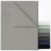 Dreamzie - Top Sheet for Bed 120/140-220 x 270 - Ultra-Soft Microfibre | Grey &middot; OEKO-TEX &middot; Easy Wash &middot; Flat Sheet &middot; No Iron &middot;